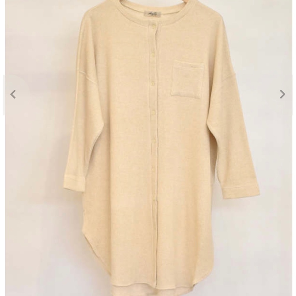 ICHI ANTIQUITIES Waffle Knit Pullover Shirt